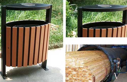 發(fā)貨廣州從化區(qū)，再獲好評的鋼木垃圾桶廠家