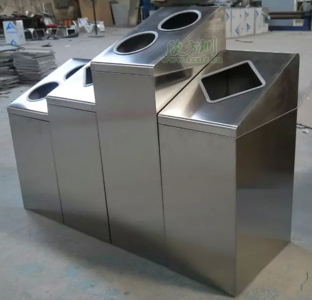 江西南昌商場(chǎng)不銹鋼分類環(huán)?；厥胀靶婪桔诠S生產(chǎn)圖