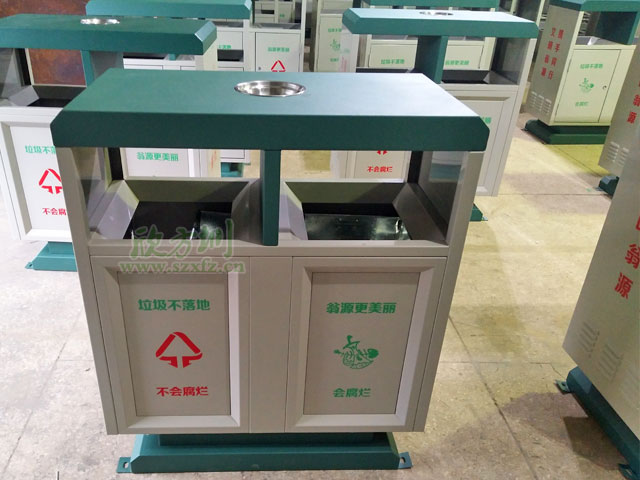 鋼板戶(hù)外分類(lèi)垃圾桶-欣方圳戶(hù)外鋼制垃圾桶定制廠(chǎng)家