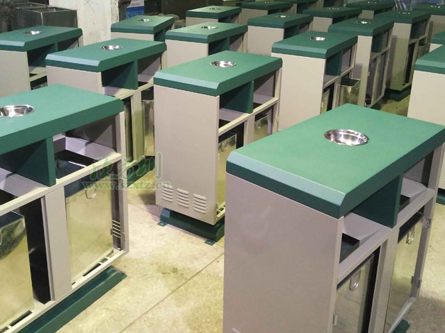 鋼板戶(hù)外分類(lèi)垃圾桶-欣方圳戶(hù)外鋼制垃圾桶定制廠(chǎng)家