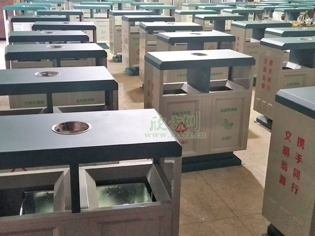 鋼板戶(hù)外分類(lèi)垃圾桶-欣方圳戶(hù)外鋼制垃圾桶定制廠(chǎng)家