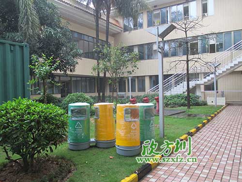 韶關(guān)物業(yè)分類玻璃鋼垃圾桶，提升社區(qū)好環(huán)境。