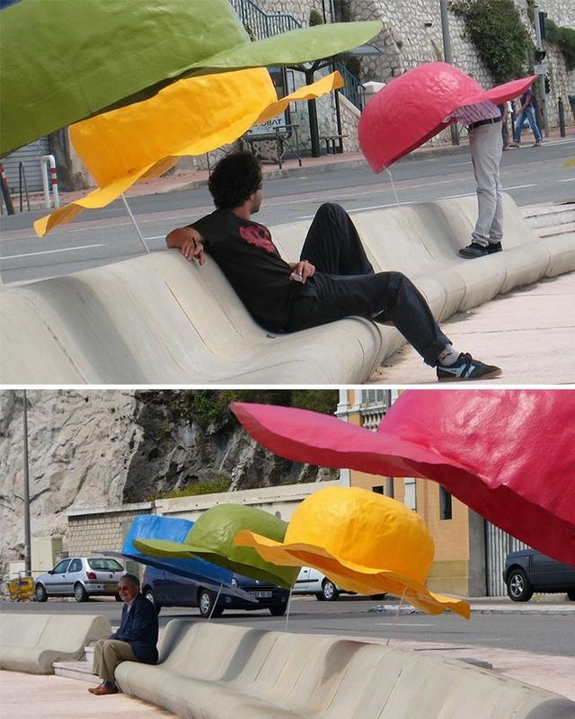 童趣創(chuàng)意設(shè)計(jì)七彩戶外休閑椅，能遮陽擋雨